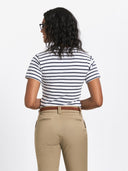 Breton Stripe Crewneck Tee - Blue/White