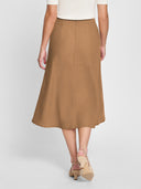 Ashley Midi Skirt - Almond