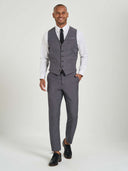 James Vest  with Chest Pocket - Empire Grey