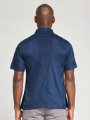 Housekeeping Tunic with Mesh - Navy