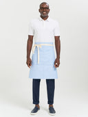 Waist Apron 3Pkt W/Natural Webbing - Sky Blue Canvas