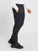 Straight Fit Flat Front Pant - Black