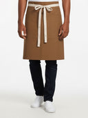 Waist Apron 3Pkt W/Natural Webbing - Walnut
