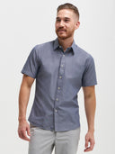 James Short Sleeve Shirt - Blue Chambray